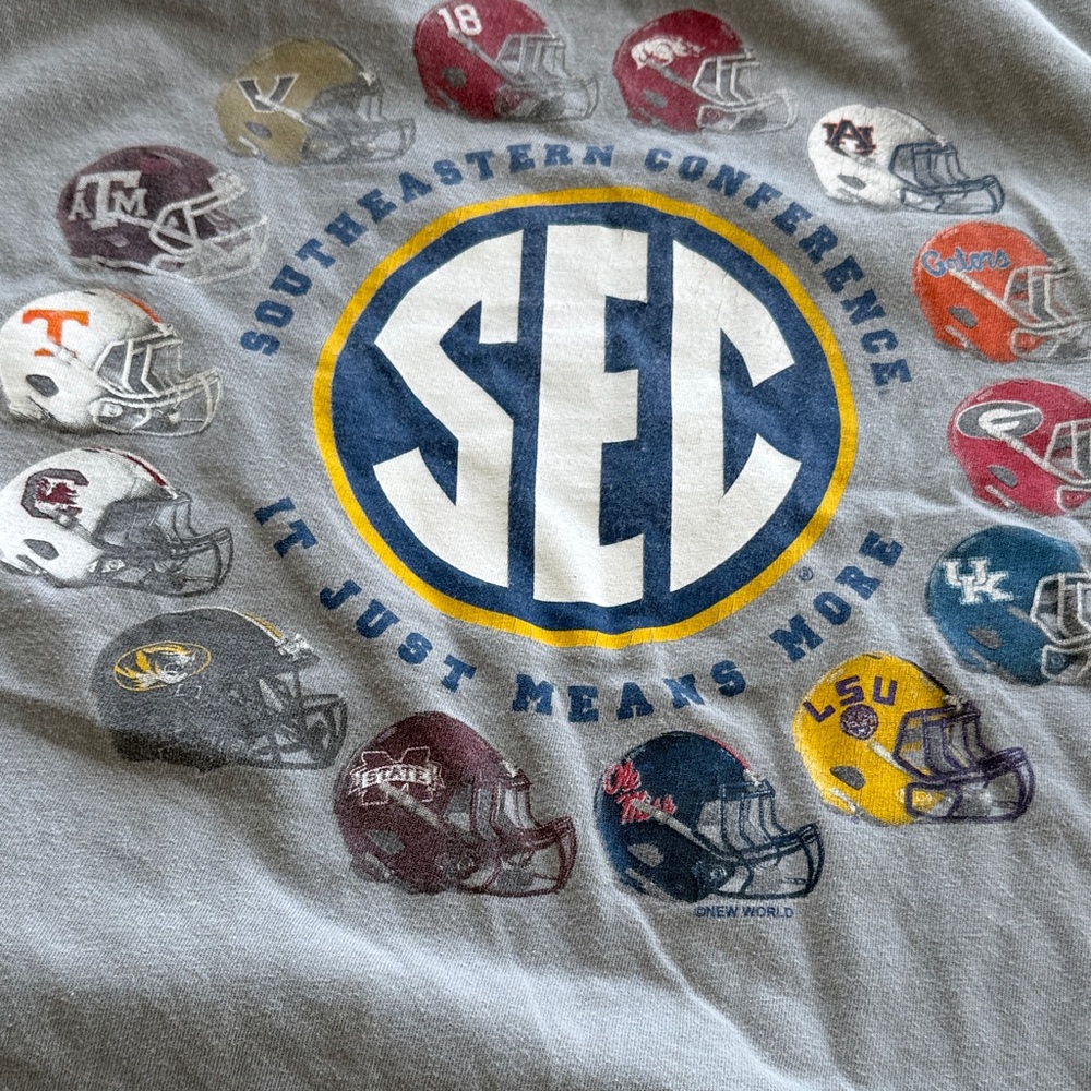 Comfort Colors SEC football Gray T-Shirt